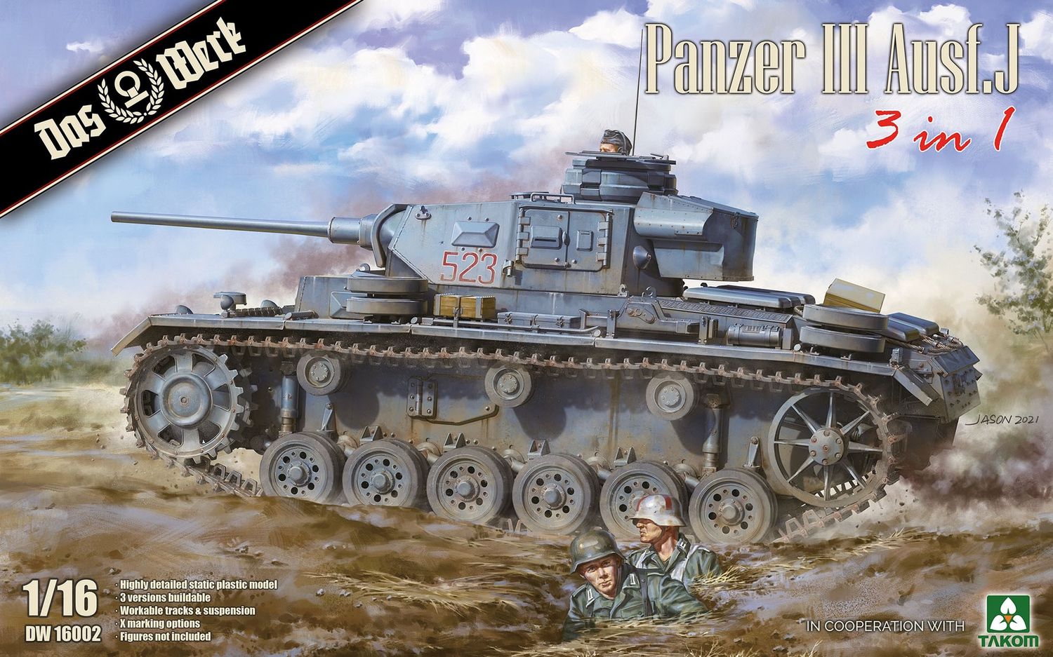 Military Das Werk 1/16 WWII German Panzer III Ausf. J