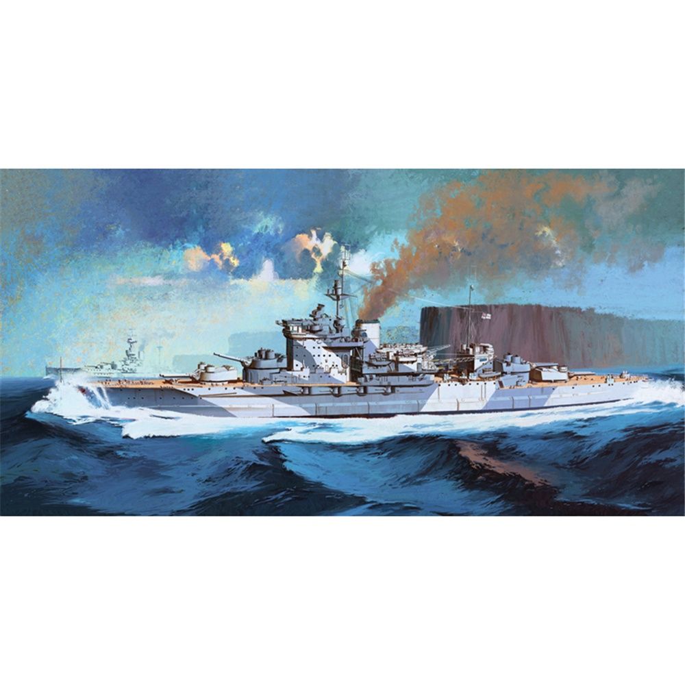 Ship Academy 1/350 Queen Elizabeth Class Battleship HMS Warspite