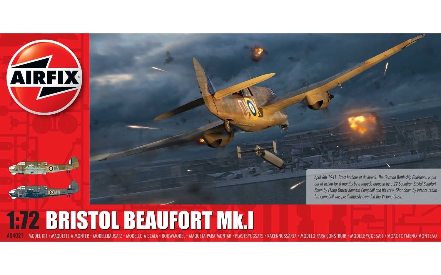 Aircraft Airfix 1/72 Bristol Beaufort Mk.1