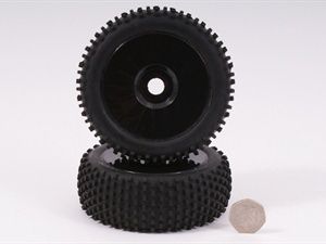 Wheel And Tyre Black (Pair)