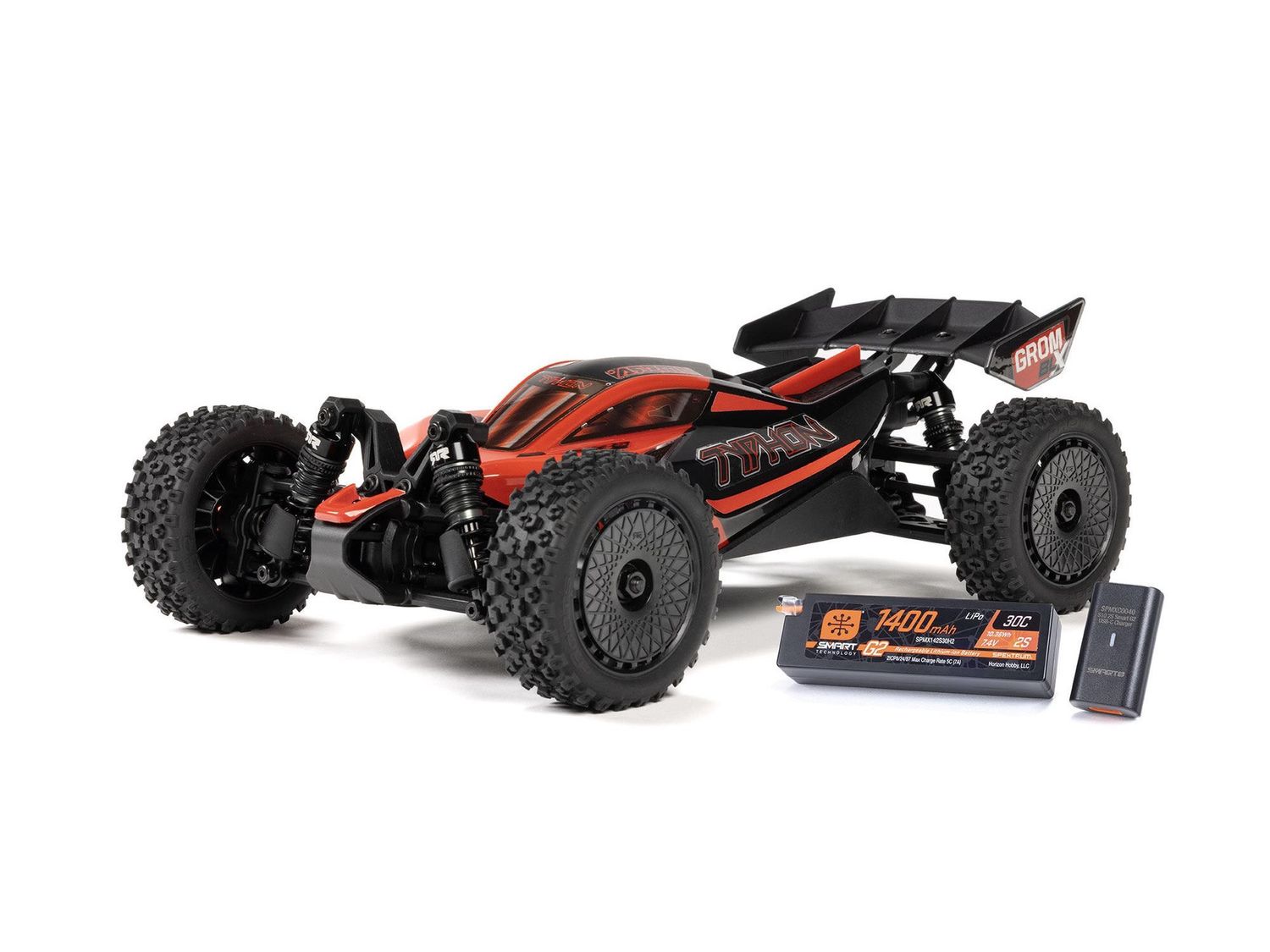 1/18 Typhon GROM 223S BLX 4X4 with Batt/Charger Red