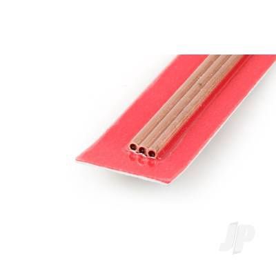 3/32x12in Round Copper Tube, .014in Wall (3pcs)
