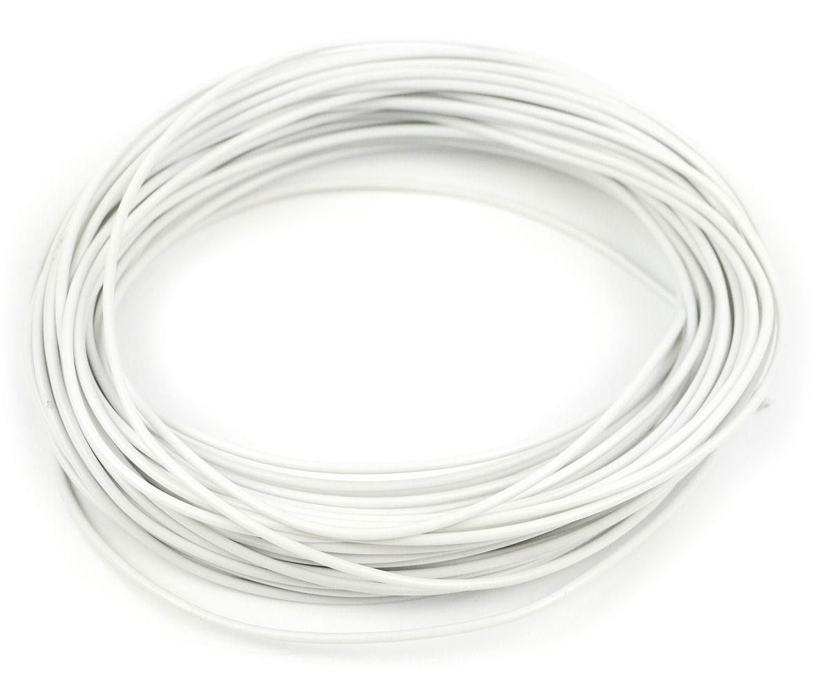 Wire, White (7x0.2mm) 10m