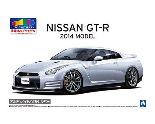 Cars, Bikes and Trucks Aoshima 1/24 Nissan R35 GT-R '14 with Painted Parts