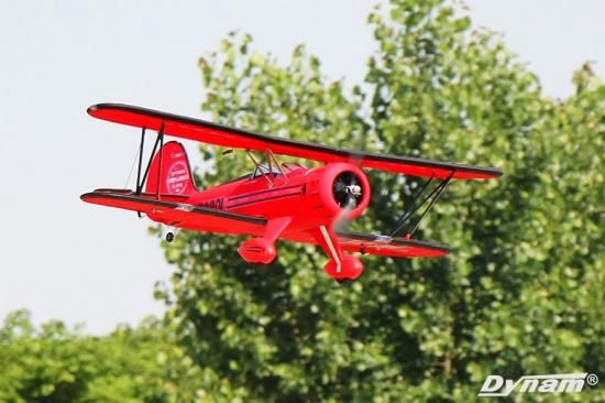 WACO WMF-5C 1270MM RED BI-PLANE W/O TX/RX/BATT