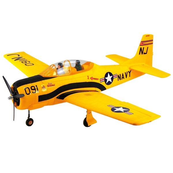 DYNAM T28 TROJAN w/RETRACTS 1270mm WARBIRD w/o TX/RX/Batt