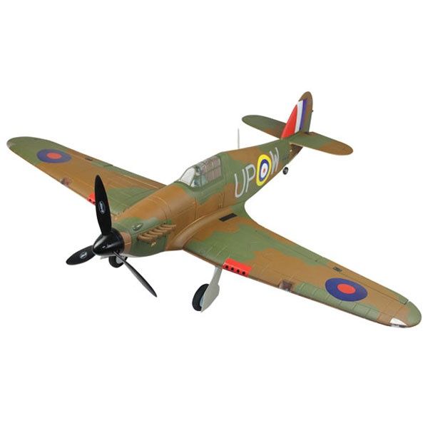 DYNAM HAWKER HURRICANE MKI 1270MM W/O TX/RX/BATT