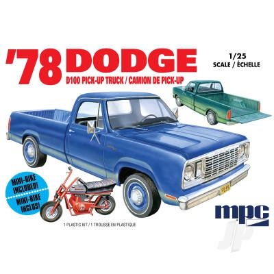 Cars, Bikes and Trucks MPC 1/25 1978 Dodge D100 Custom Pickup (2T)