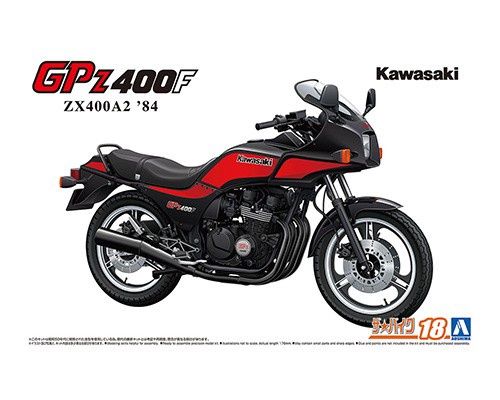 Cars, Bikes and Trucks Aoshima 1/12 Kawasaki ZX400A2 GPz400F '84