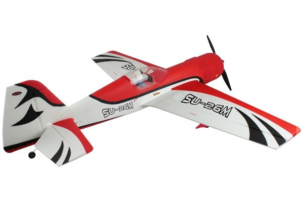DYNAM SUKHOI SU-26M 1250mm RED/WHITE w/o TX/RX/Batt
