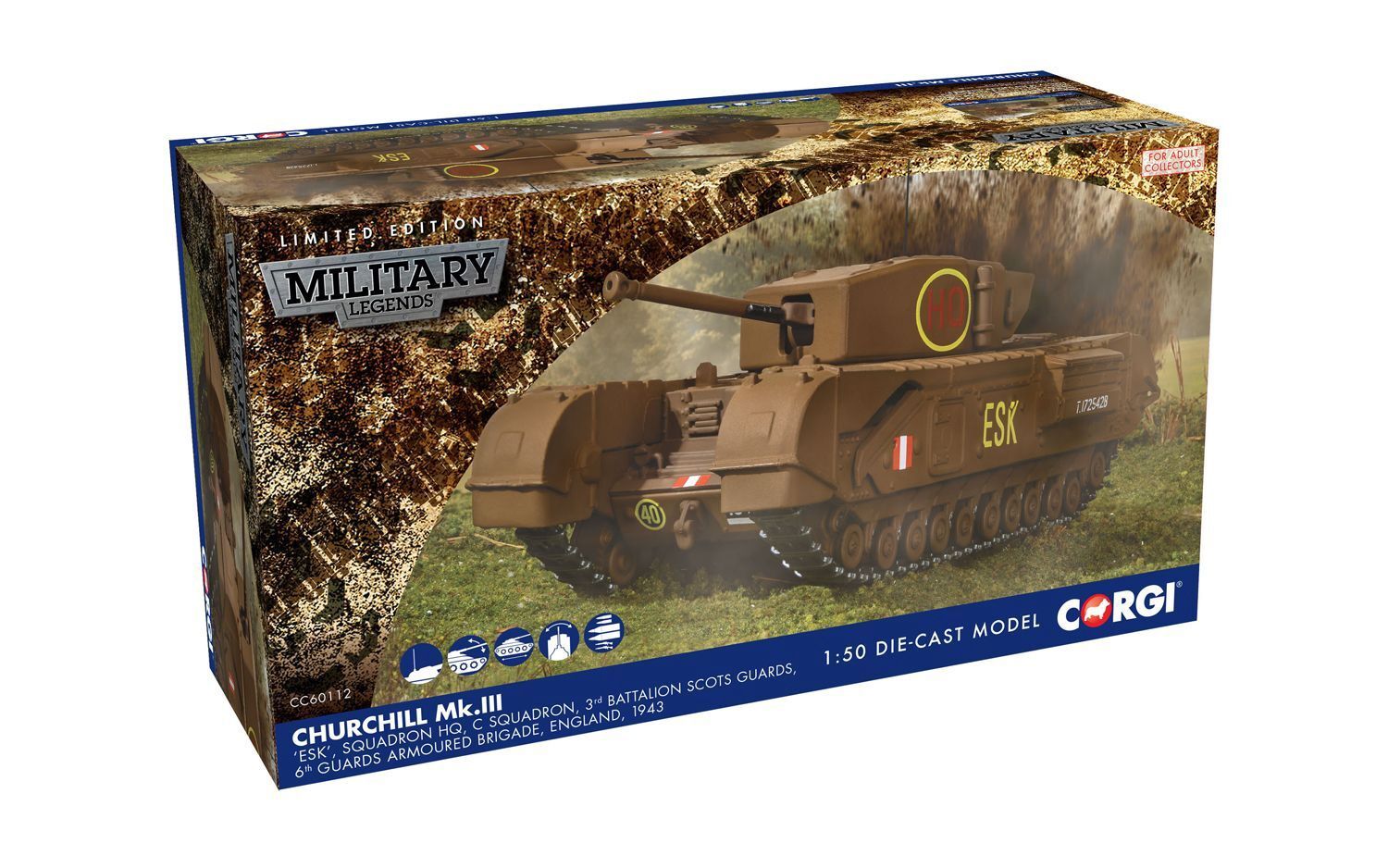 Churchill Mk.III Tank, ESK - 6th Guards Armoured Brigade