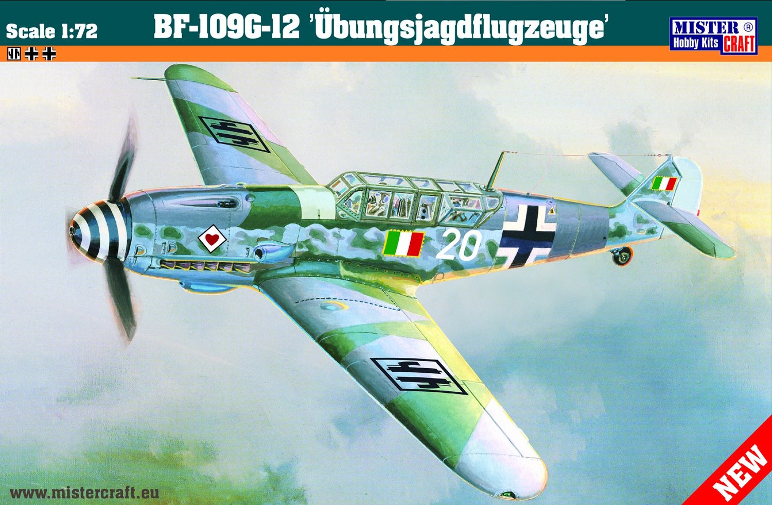 Aircraft MisterCraft 1/72 BF-109 G-12 Ubungsjag
