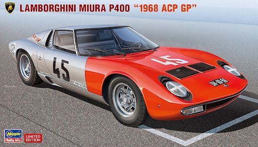 Cars, Bikes and Trucks Hasegawa 1/24 1968 Lamborghini Miura P400 ACP GP