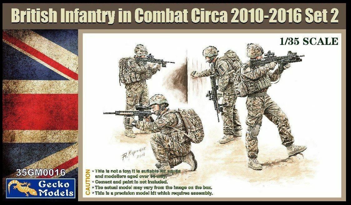 Military Gecko Models 1/35 British Infantry In Combat 2010-2016 Set 2