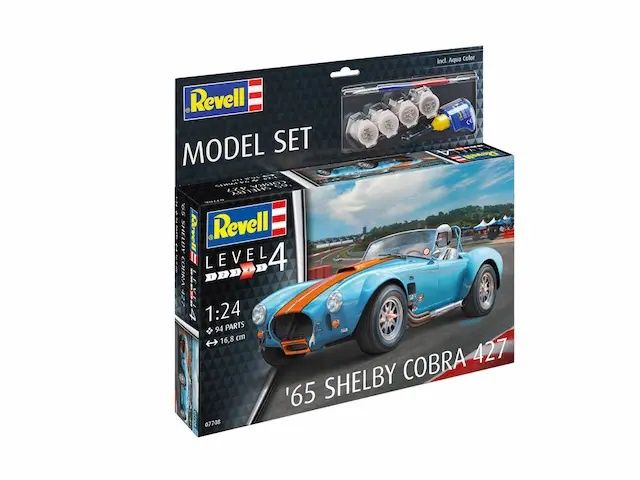 Cars, Bikes and Trucks Revell 1/24 Model Set '65 Shelby Cobra 427