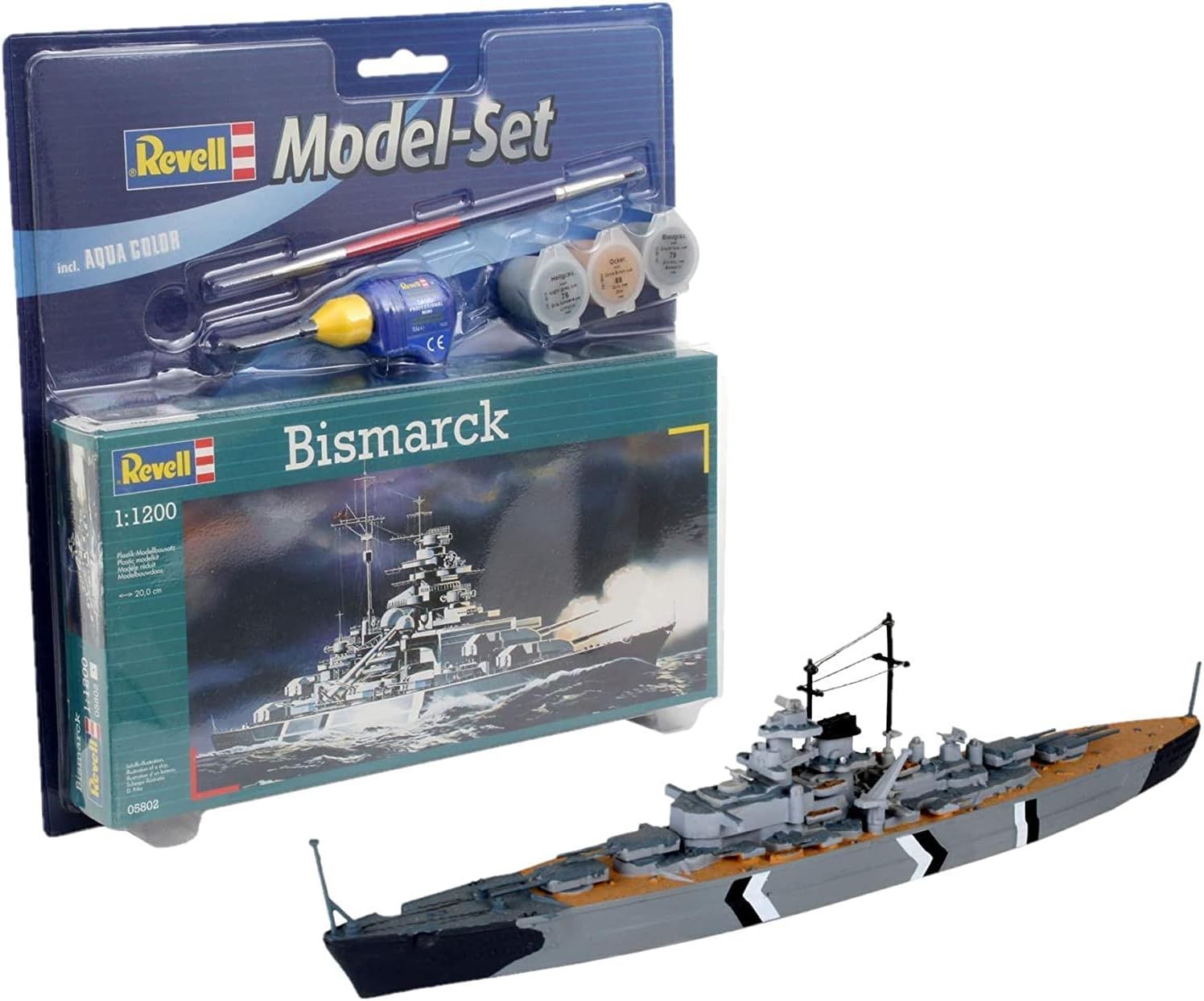 Ship Revell 1/1200 Model Set German Battleship "Bismarck"