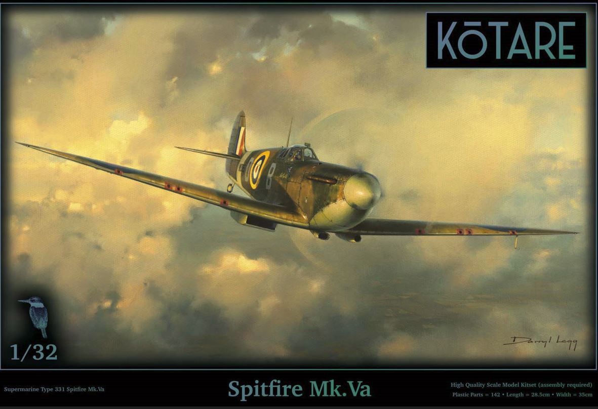 Aircraft Kotare 1/32 Supermarine Spitfire Mk Va Wing Commander Douglas Bader Tangmere Wing 1941