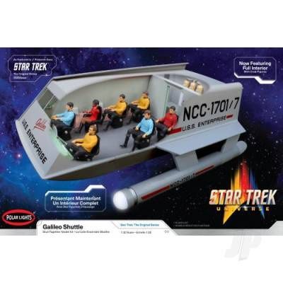 Space, Sci-Fi and TV Polar Lights 1/32 Galileo Shuttle w/Interior 2T