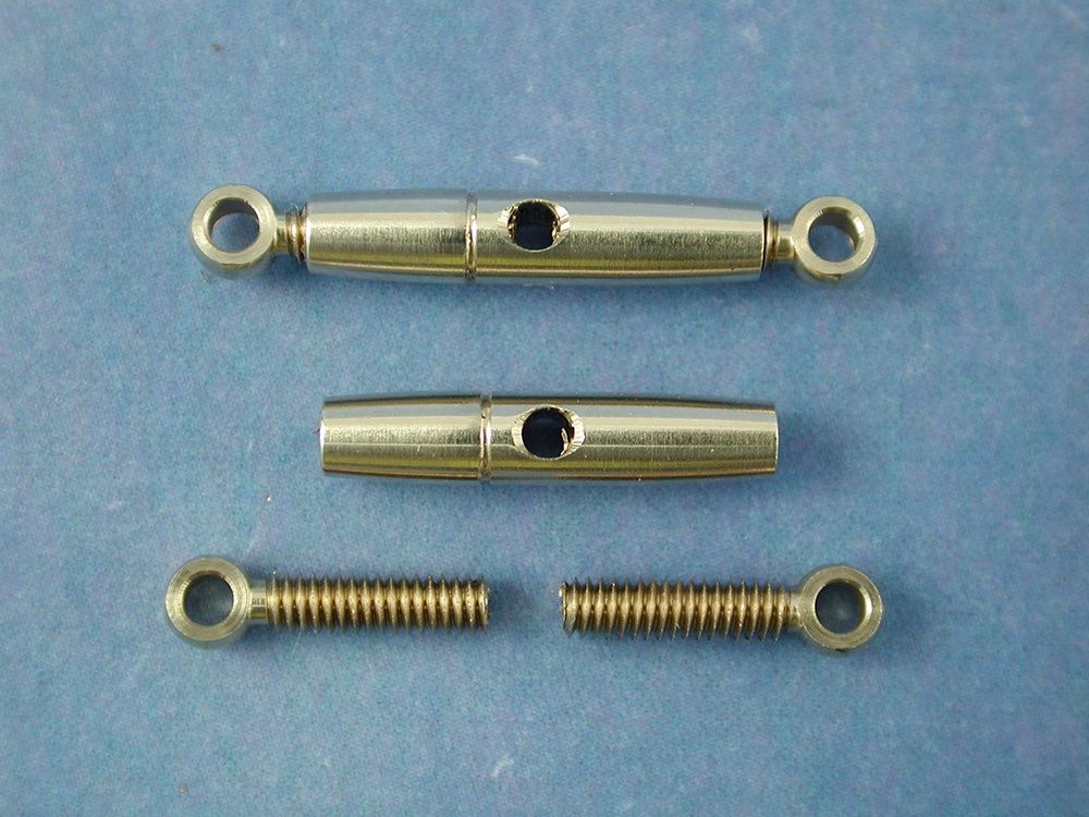 Turnbuckle, 3mm Eye, 14mm Ctr