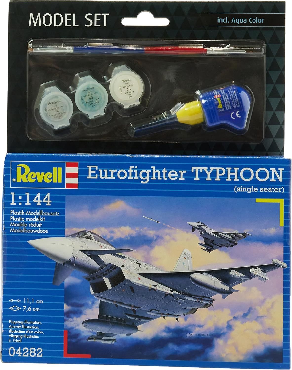 Aircraft Revell 1/144 Model Set Eurofighter Typhoon (Single Seater)