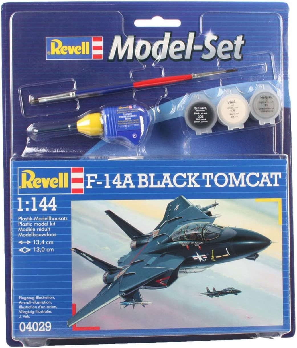 Aircraft Revell 1/144 Model Set F-14A Black Tomcat