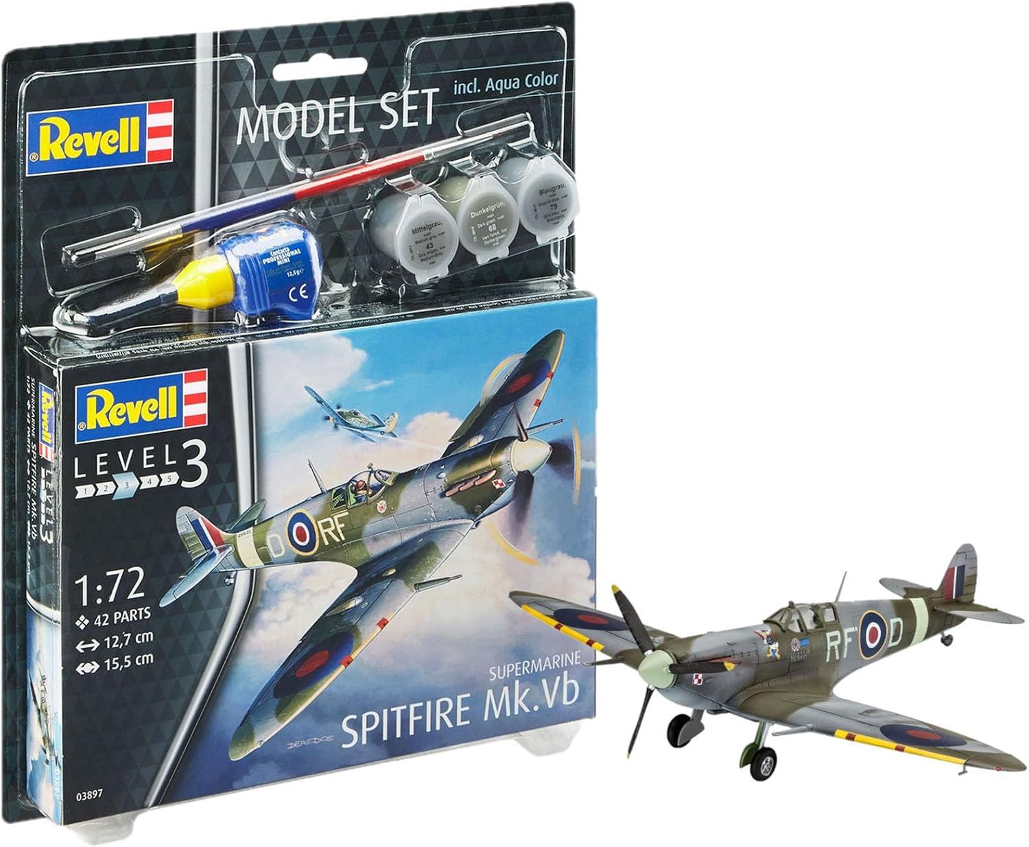 Aircraft Revell 1/72 Model Set Supermarine Spitfire Mk.Vb