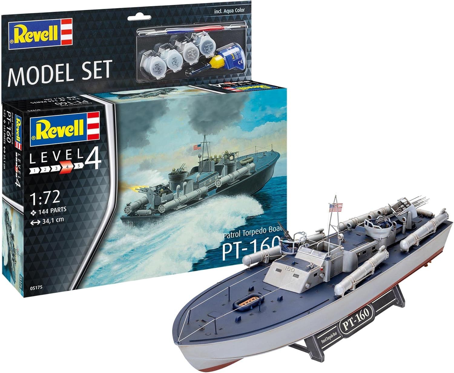Ship Revell 1/72 Model Set Patrol Torpedo Boat PT-160