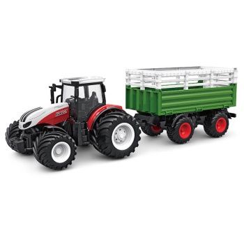 1:24 Tractor with Livestock Transport Vehicle