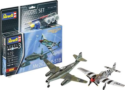 Aircraft Revell 1/72 Model Set Combat Set Me262 &amp; P-51B Mustang