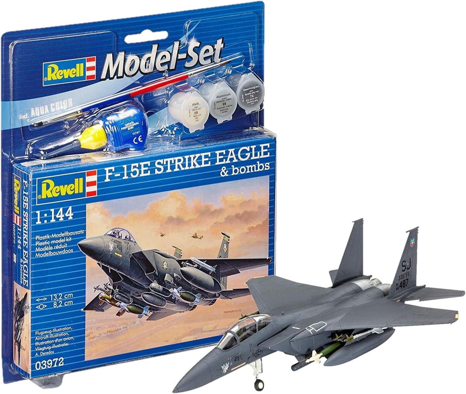 Aircraft Revell 1/144 Model Set F-15E Strike Eagle &amp; Bombs
