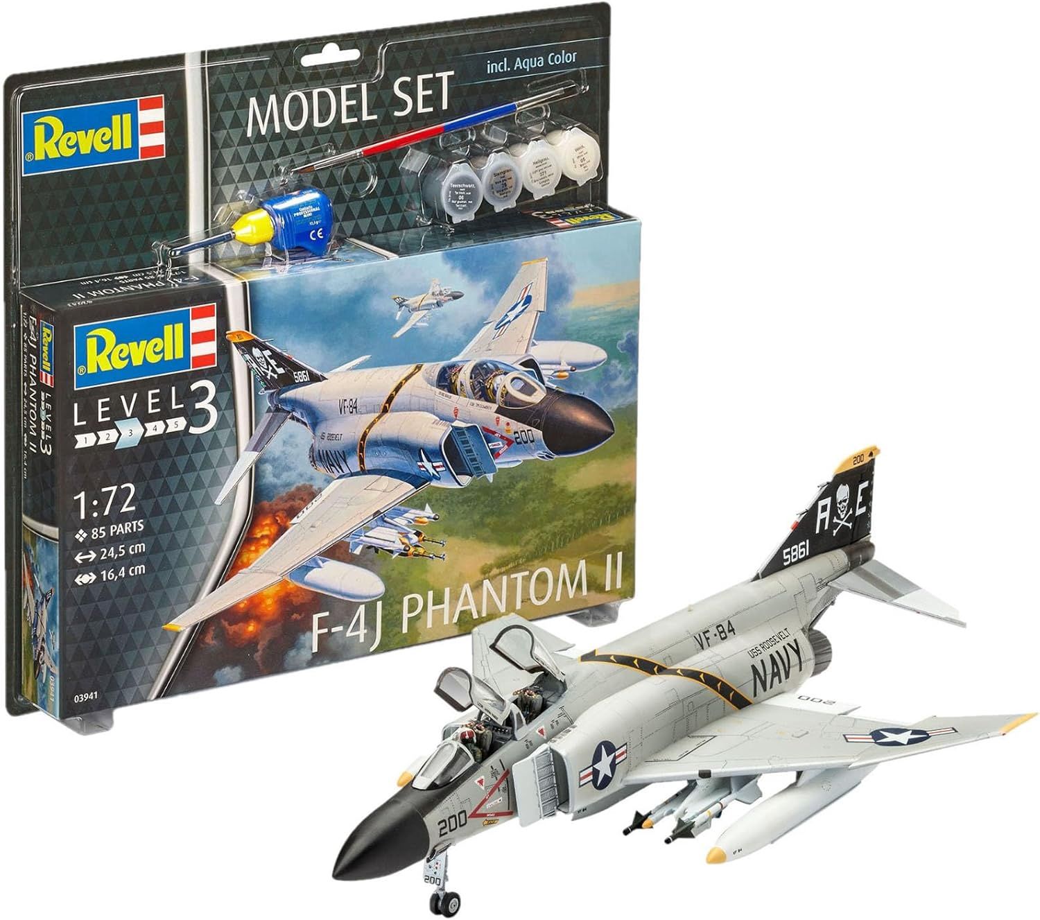 Aircraft Revell 1/72 Model Set F-4J Phantom II