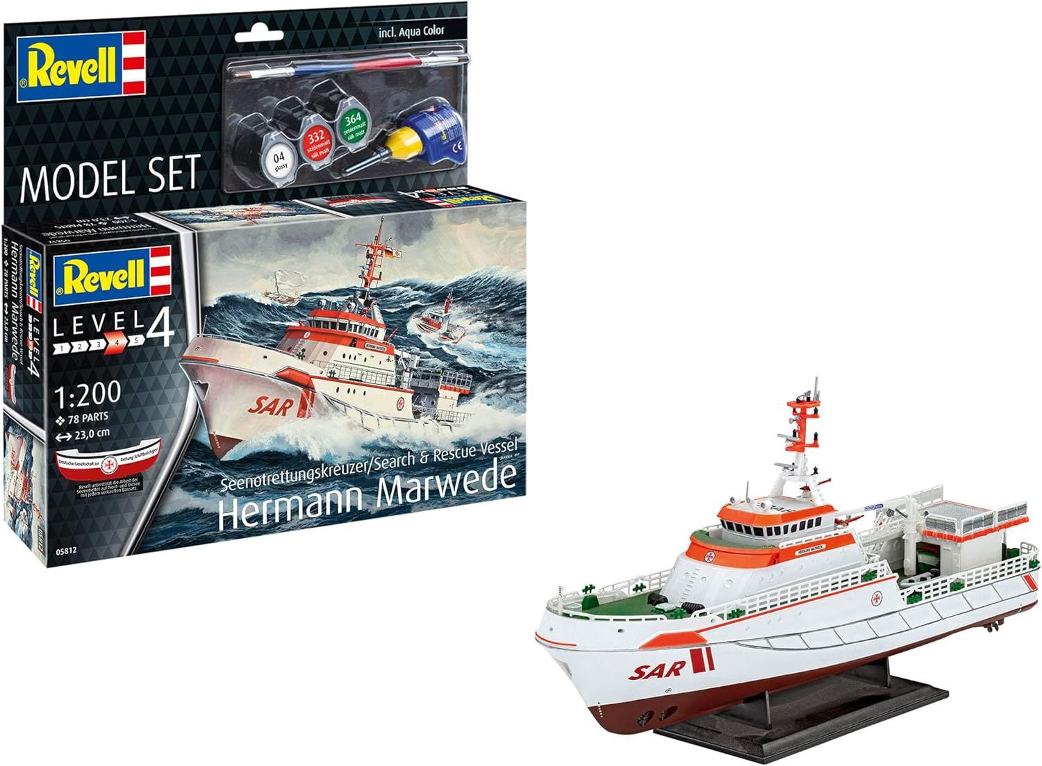 Ship Revell 1/200 Model Set S&amp;R Vessel "Hermann Marwede"