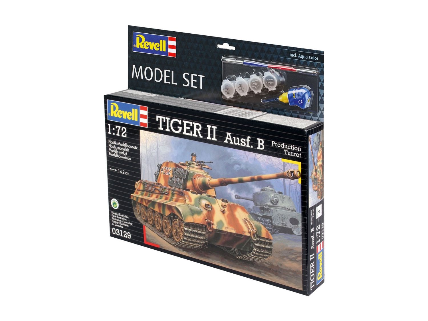 Military Revell 1/72 Model Set Tiger II Ausf. B
