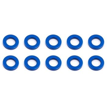 ASSOCIATED BALLSTUD WASHERS 5.5 x 1.0mm BLUE ALUMINIUM x10