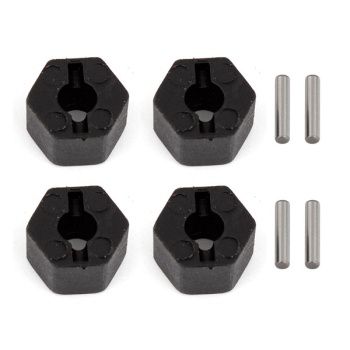 ASSOCIATED CR12 WHEEL HEXS &amp; PINS SET