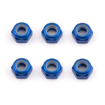 ASSOCIATED FT M3 LOCKNUT BLUE ALUMINIUM