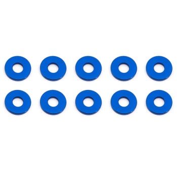ASSOCIATED BULKHEAD WASHERS 7.8 x 1.0mm BLUE ALUMINIUM (10)