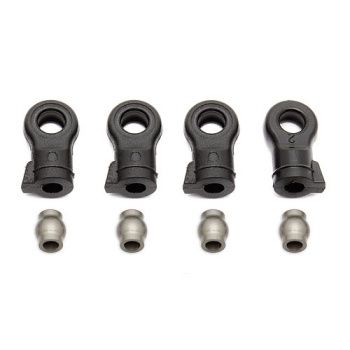 ASSOCIATED PRO SC 4x4 16MM SHOCK ROD END &amp; SUSP. BALL (4)