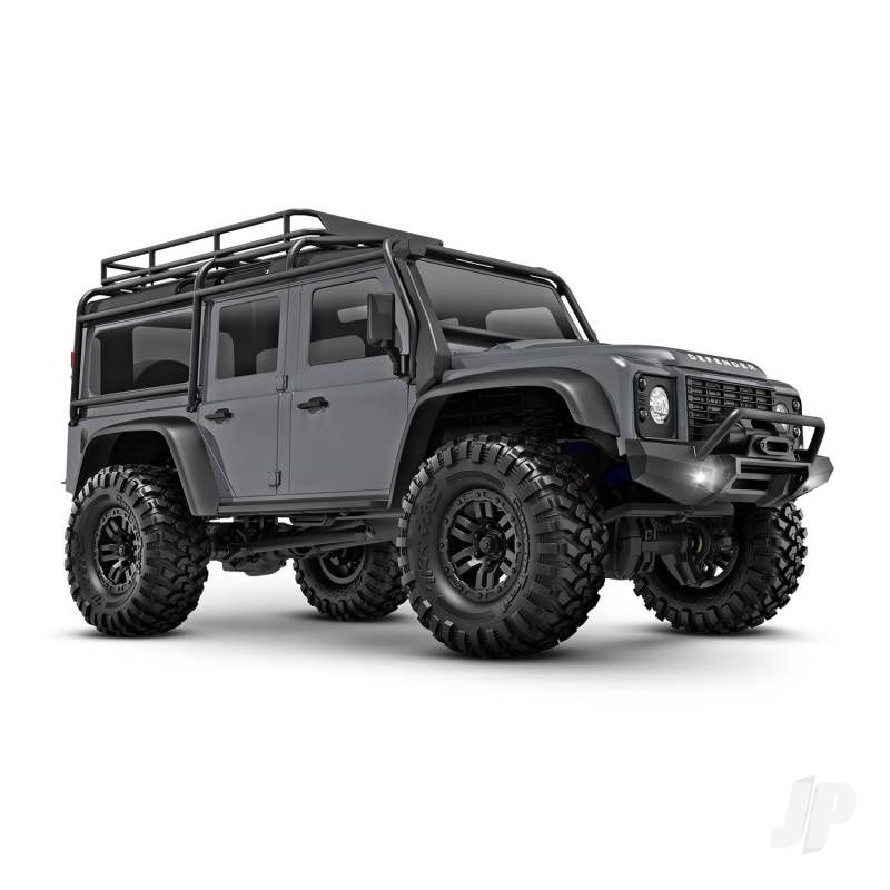 TRX-4m Land Rover Defender 1:18 4X4 Electric Trail Crawler, Silver (+ TQ 2-ch, ECM-2.5, Titan 87T, 750mAh 2-Cell LiPo, USB Charger)