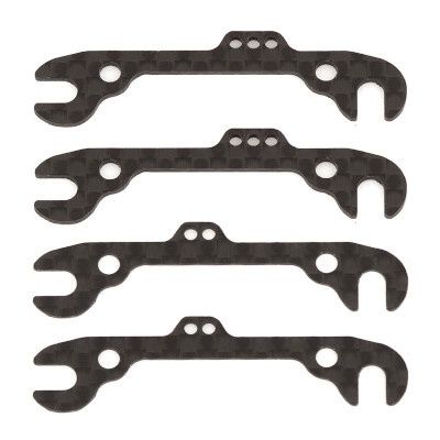 ASSOCIATED RC12R6 FRONT RIDE HEIGHT SHIMS GRAPHITE (0.5mm 1.0mm)