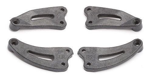 Team Associated TC3 Frt &amp; Rr Chassis Braces Graphite
