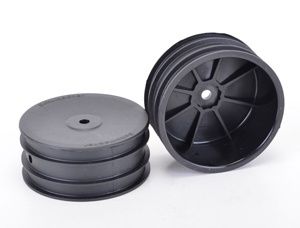 Front 2.2" Off Road Wheels, Black (Pair)