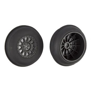 TEAM ASSOCIATED SAND RIBBED FRONT TYRES ON METHOD SC WHEEL