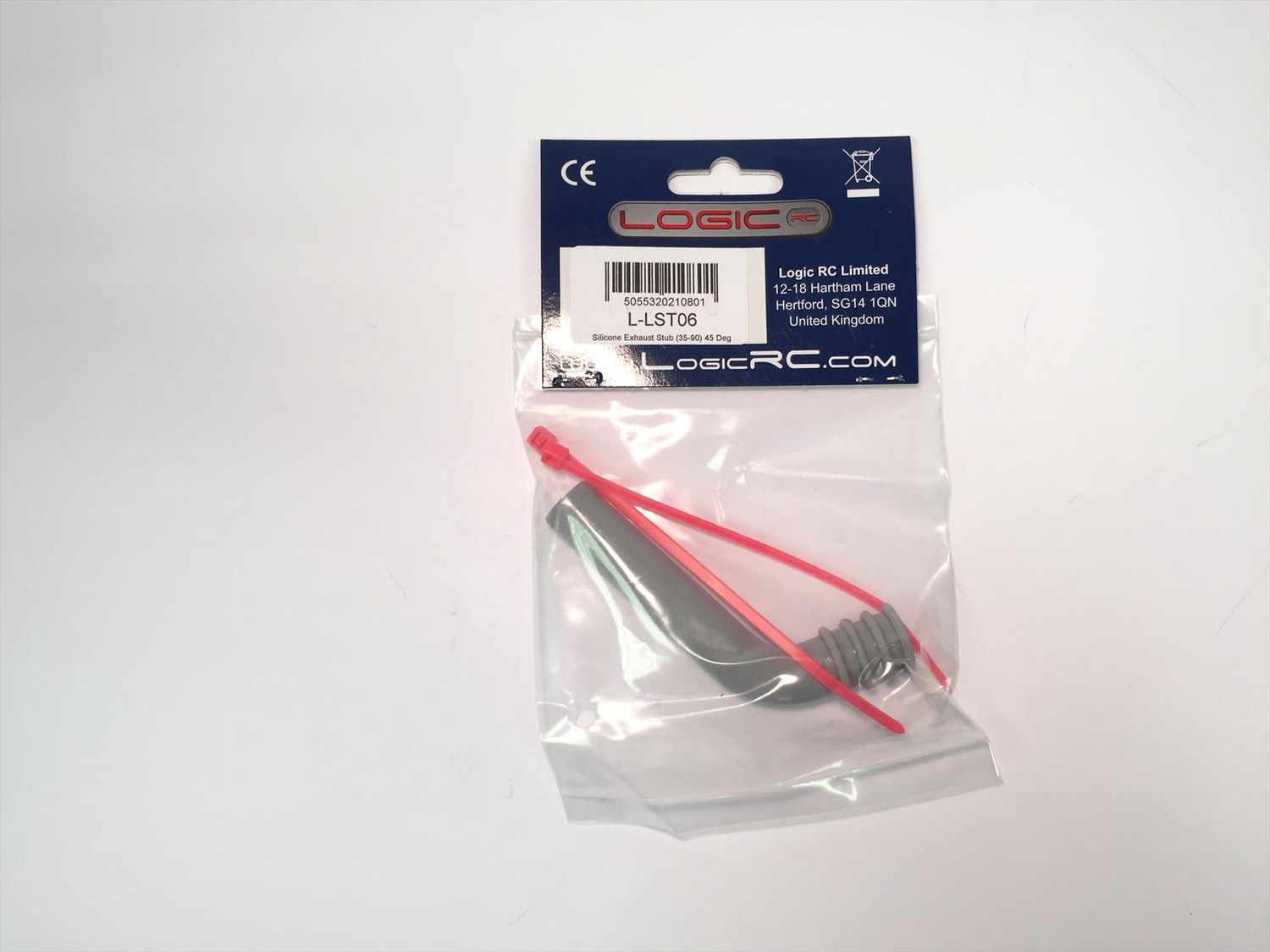 Silicone Exhaust Deflector 7mm 45 Deg