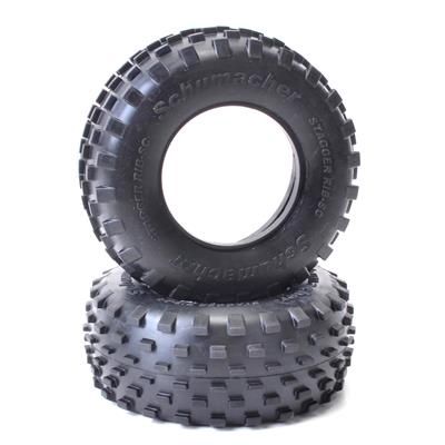 Stagger Rib Tyre Yellow Short Course