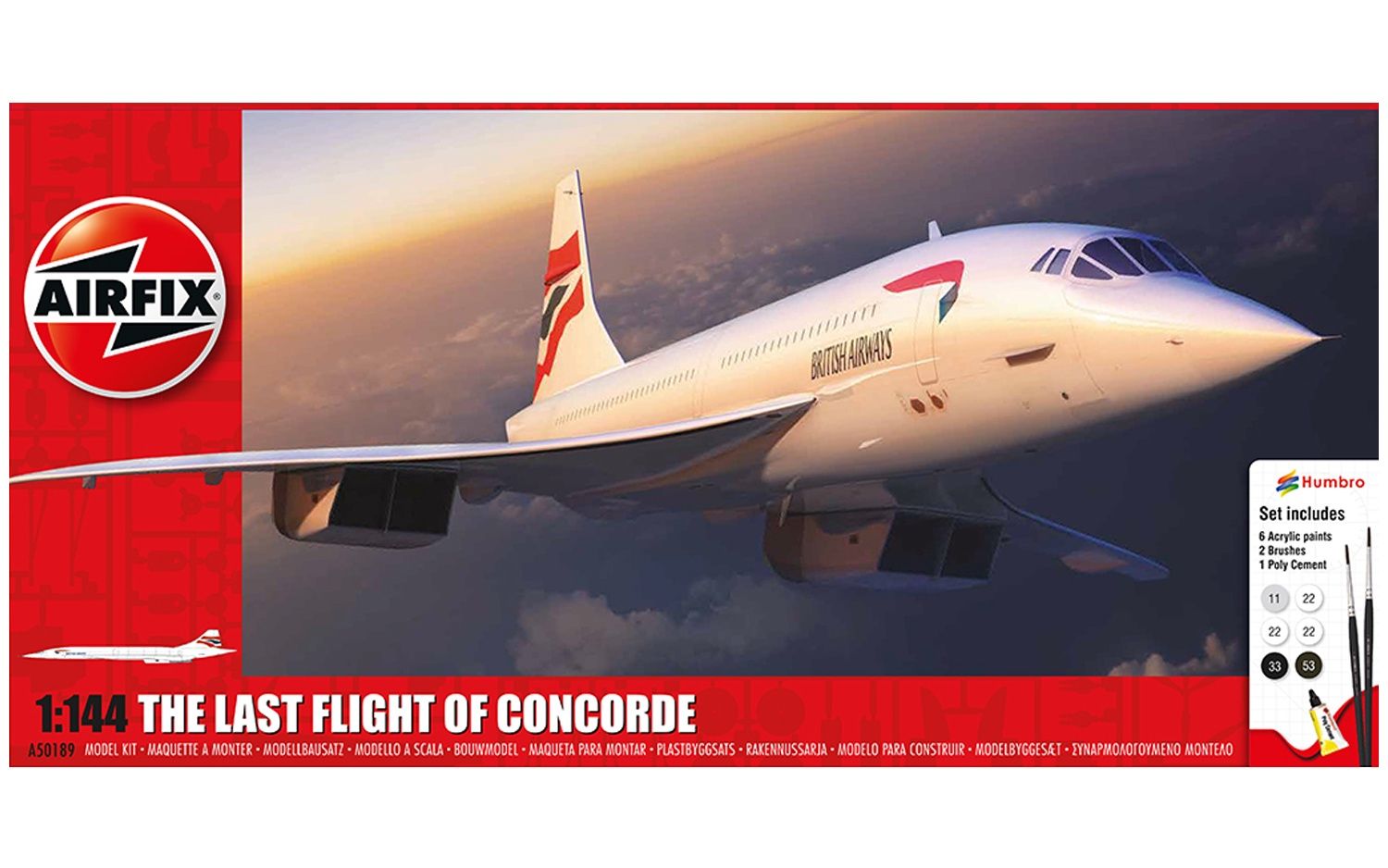 Aircraft Airfix 1/144 The Last Flight of Concorde