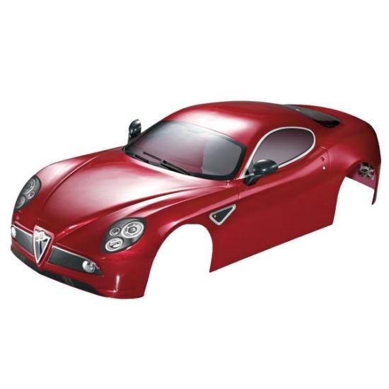 KILLERBODY ALFA ROMEO 8C 1/7 FINISHED BODY DARK METALLIC RED