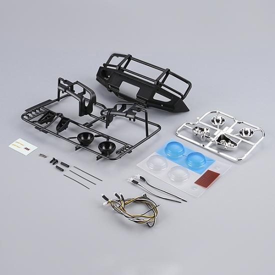 KILLERBODY 1/10 ALLOY BUMPER W/LEDS UPGRADE SETSMATT-BLACK
