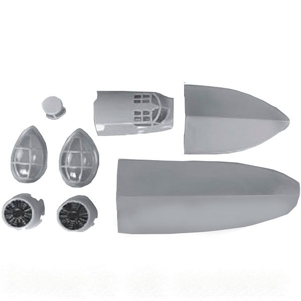 DYNAM CATALINA BLISTER PARTS (BLUE)- CANOPY, COVERS, UNDERPAN