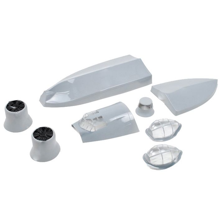 DYNAM CATALINA BLISTER PARTS (GREY)-CANOPY,COVERS,UNDERPAN